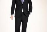 Ultimate Performance Prince of Wales Striped Suit with Wool